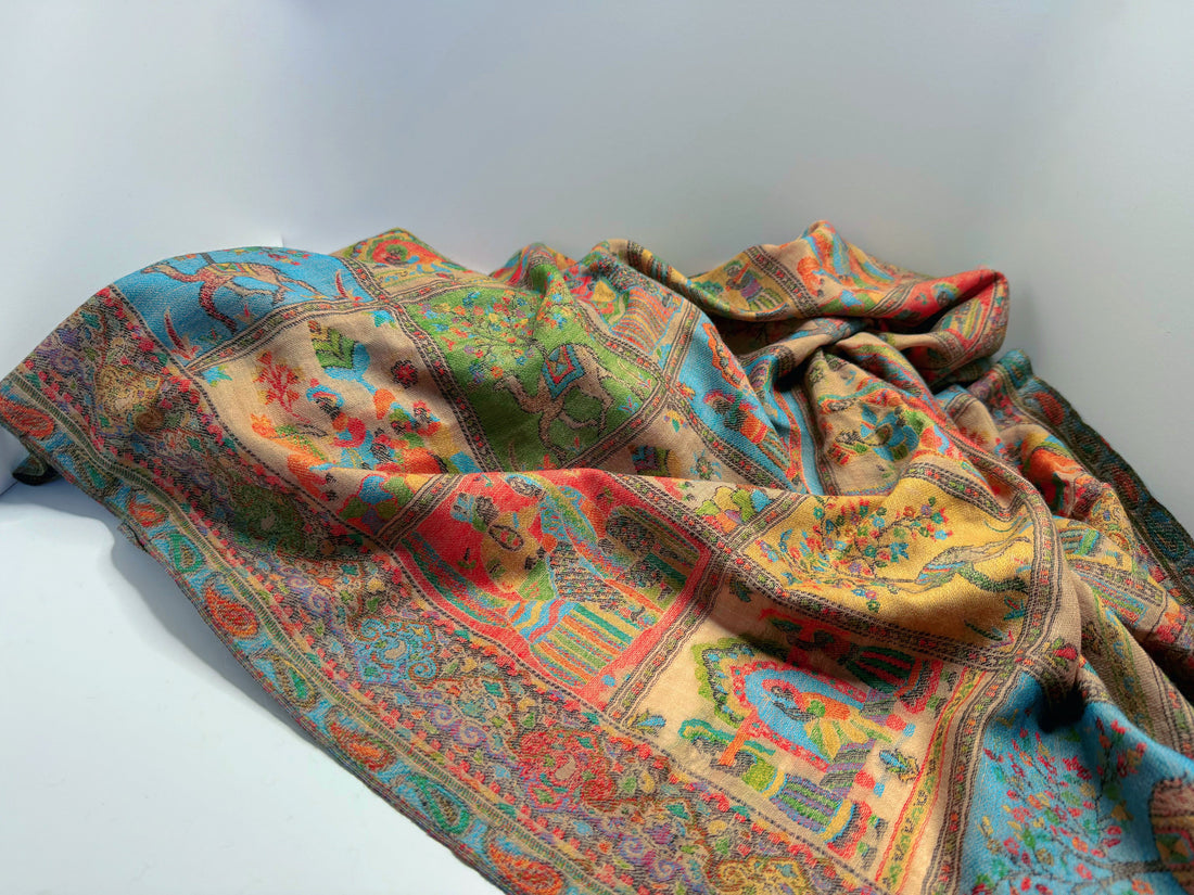 Embers of the Earth – Limited Edition Handwoven Cashmere Scarf